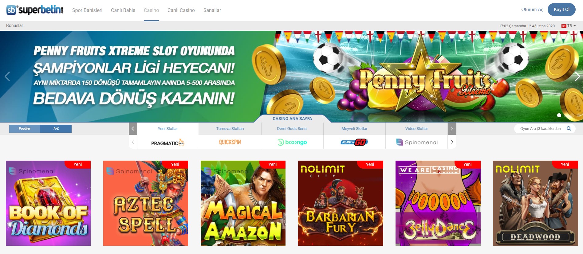 Superbetin Oyun Sağlayıcıları