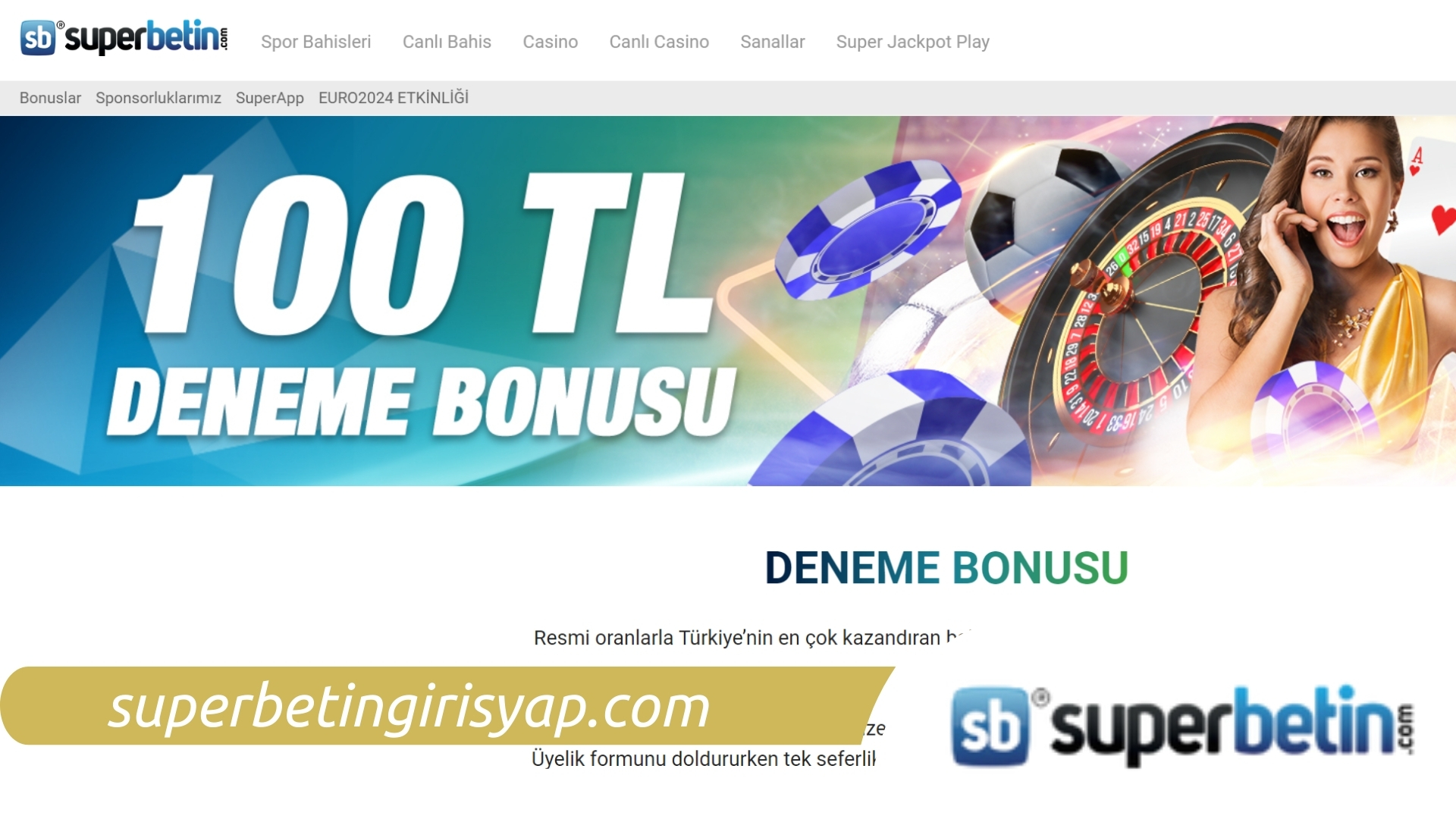 Deneme Bonusu Veren Siteler Superbetin
